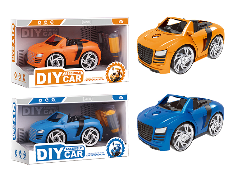 DIY Q版奥迪拆装车（蓝/橙2色混装） YH559-017