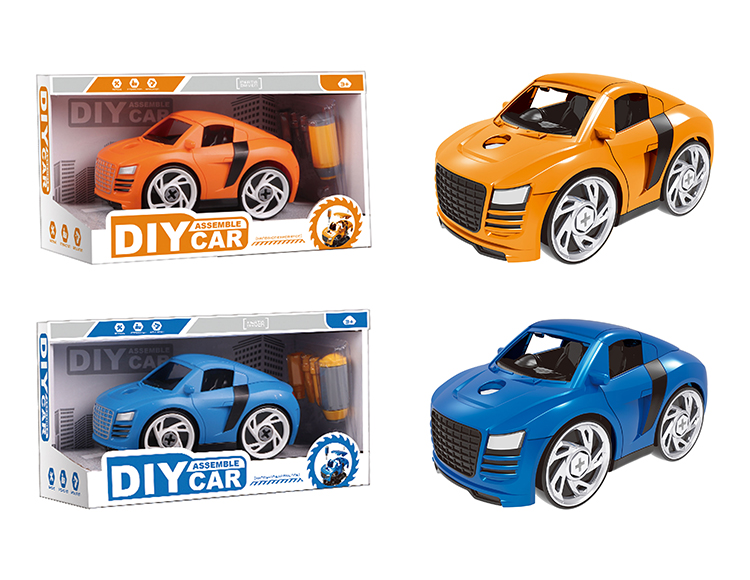 DIY Q版奥迪拆装车（蓝/橙2色混装） YH559-017A