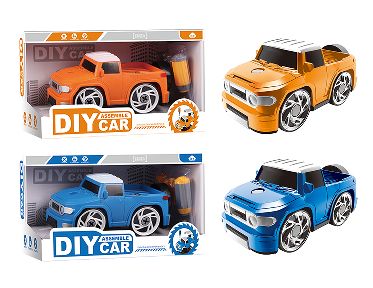 DIY Q版酷路泽拆装车（橙/蓝2色混装） YH559-019