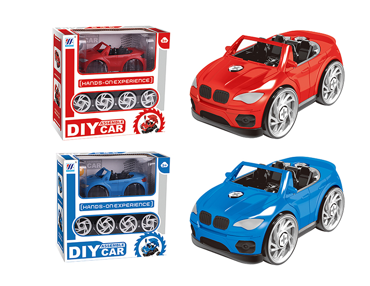 DIY Q版宝马拆装车（红/蓝2色混装） YH559-028