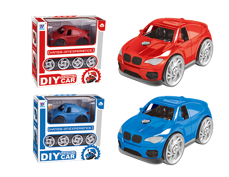 DIY Q版宝马拆装车（红/蓝2色混装） YH559-028A