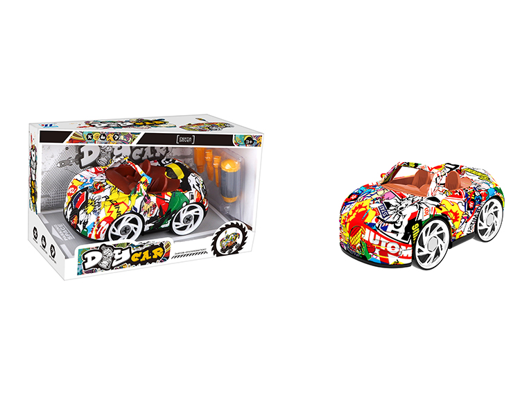 DIY 涂鸦布加迪拆装车 YH559-06