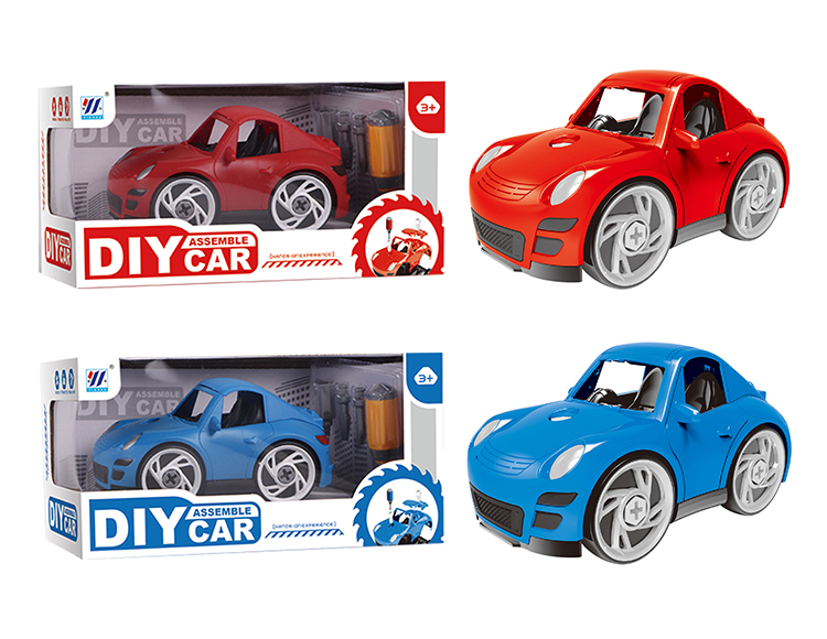 DIY Q版保时捷拆装车（红/蓝2色混装） YH559-09A