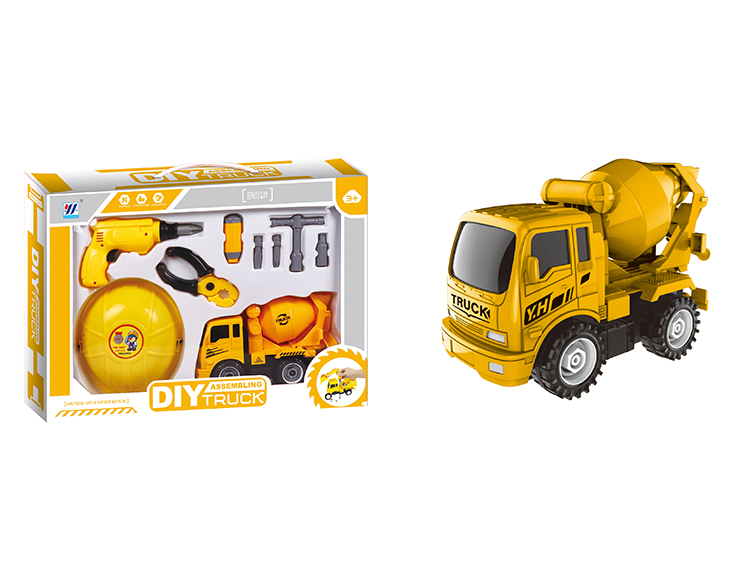 DIY搅拌车惯性拆装仿真工程车配工具套 YH559-13D