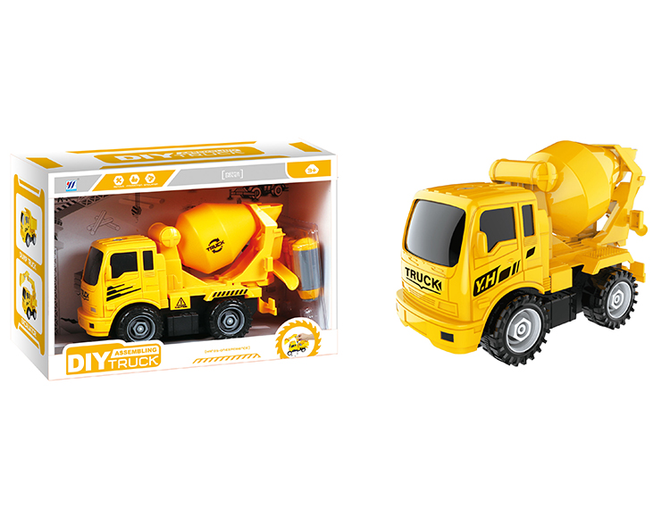 DIY搅拌车惯性拆装仿真工程车 YH559-24D