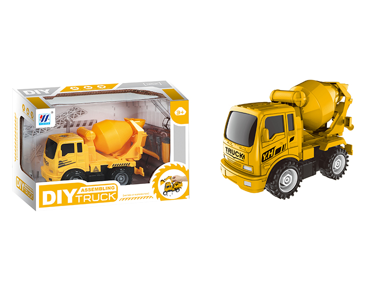 DIY搅拌车惯性拆装仿真工程车 YH559-25D