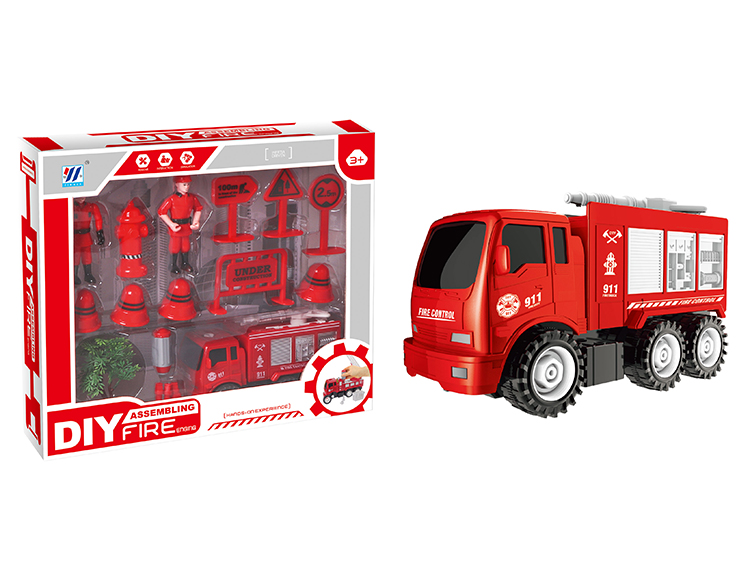 DIY惯性拆装消防车套装 YH559-38B