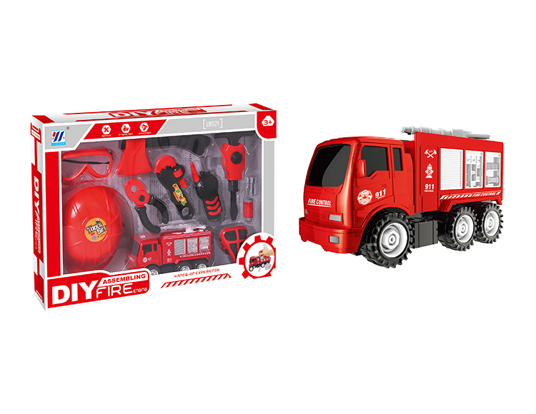 DIY惯性拆装消防车套装 YH559-46A