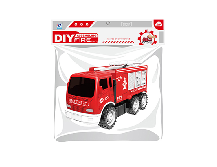 大号DIY惯性拆装消防车 YH559-53A