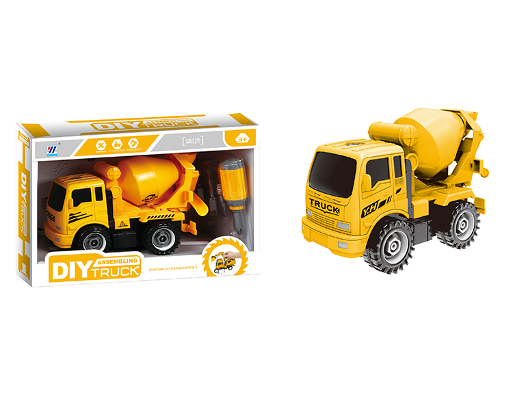 DIY搅拌车惯性拆装仿真工程车 YH559-8D