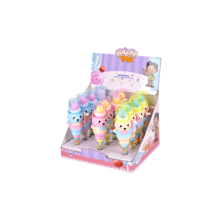 三款手摇灯光雪花小狗 104823N