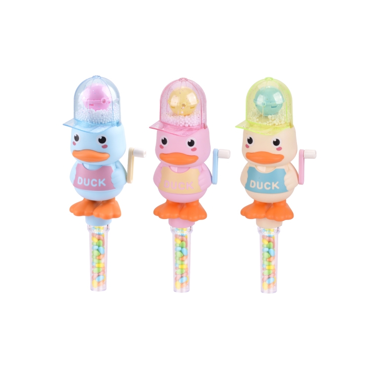 三款手摇灯光雪花小鸭 104824N
