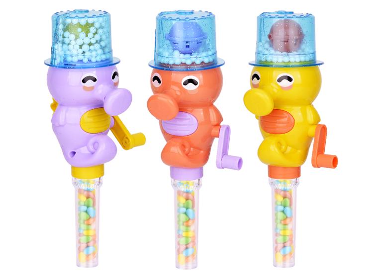 手摇雪花灯光海马 108778N