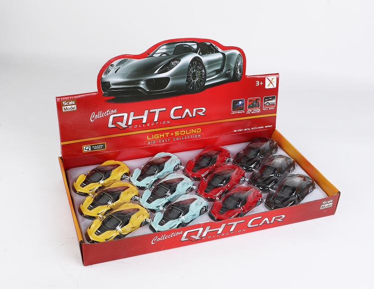 1:33法拉利法拉合金回力跑车 XL80160-12L