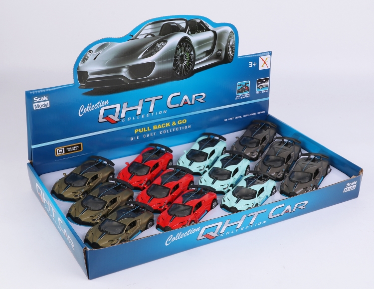 1:33布加迪合金回力跑车 XL80162-12