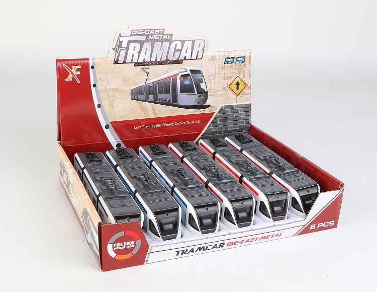 1:100合金双头地铁车回力 XL80175-6