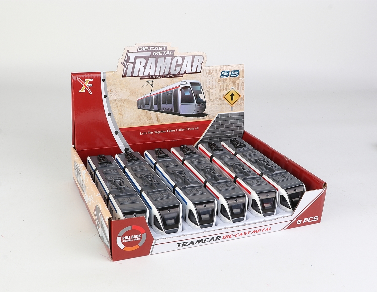 1:100合金双头地铁车回力 XL80175-6L