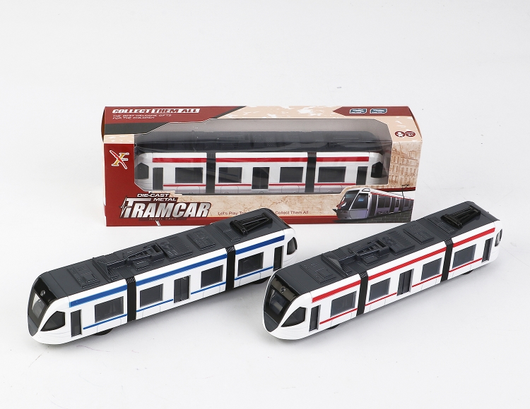 1:100合金双头地铁车回力 XL80175