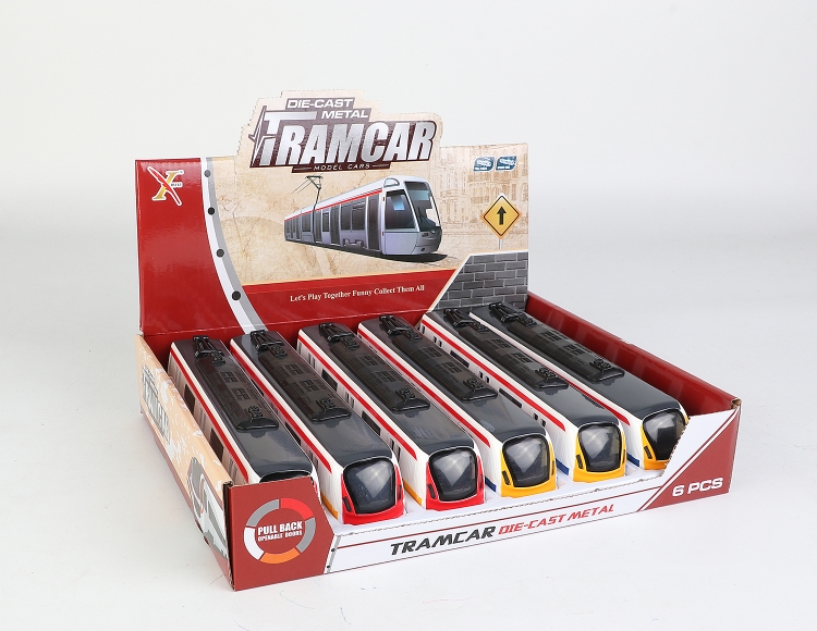 1:100合金高铁回力车 XL80176-6L