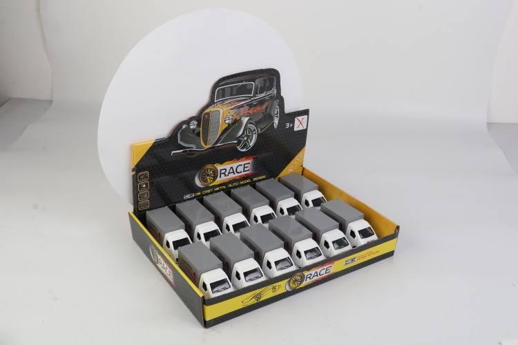 1:33俄罗斯合金回力密封箱货车（一款1色混装，12只装一展示盒） XL807-12L