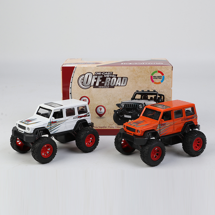 1:32G65合金回力大轮车,2开门，（1款2色混装） XL80772