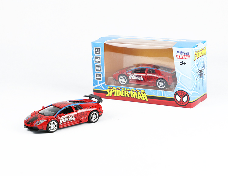1:32车模蜘蛛侠回力开门卡通图案 8872