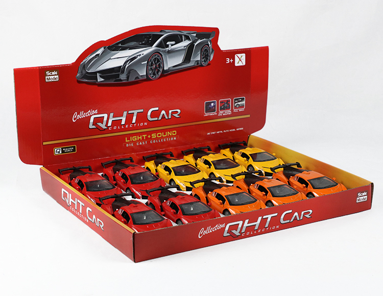 1:28兰博基尼毒药合金回力跑车 XL112-10