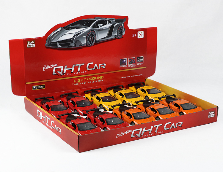 1:28兰博基尼毒药合金回力跑车 XL112-10L