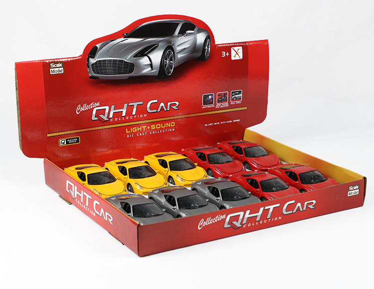 1:28法拉利458合金回力跑车 XL115-10L