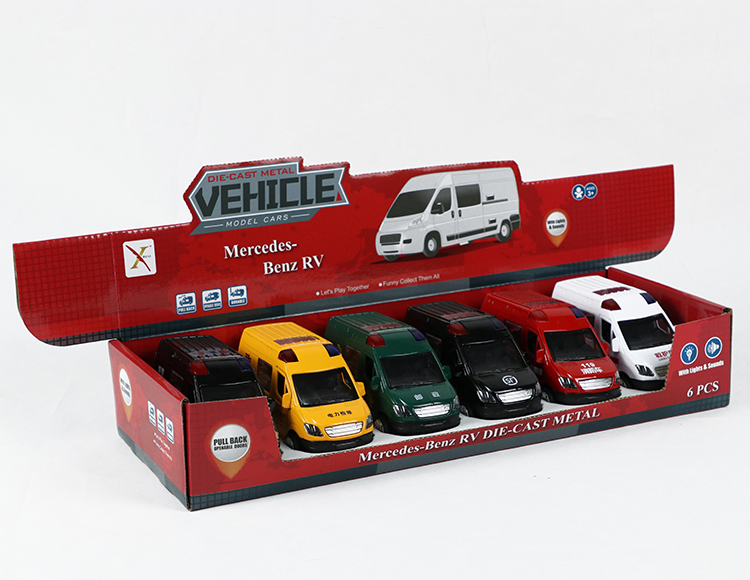 1:32奔驰房车合金回力车 XL80115-6AB