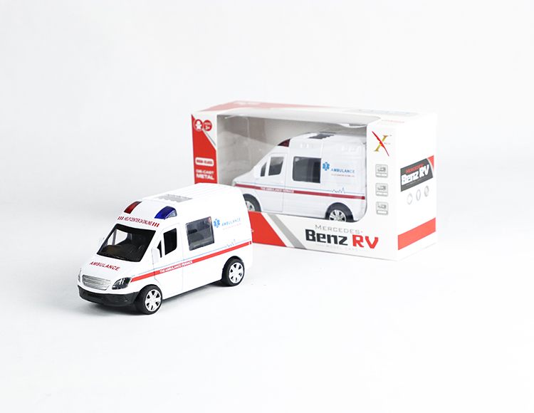 1:32奔驰房车合金回力救护车 XL80115L