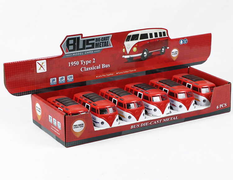 1:32大众巴士合金回力俄文警车 XL80116-6FL