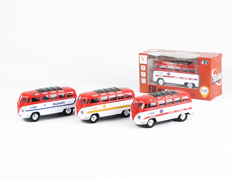 1:32大众巴士合金回力俄文警车 XL80116F