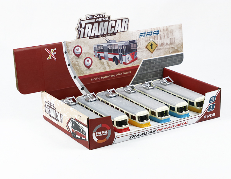 1:90（经典板）电车合金回力跑车 XL80117-6经典