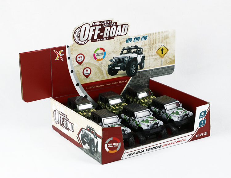 1:32牧马人（有斗）合金回力大轮军车 XL80119-6P(BODY)