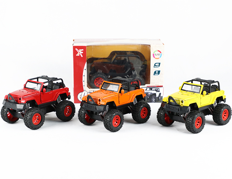 1:32牧马人（敞蓬）合金回力大轮车 XL80119L(OPEN)