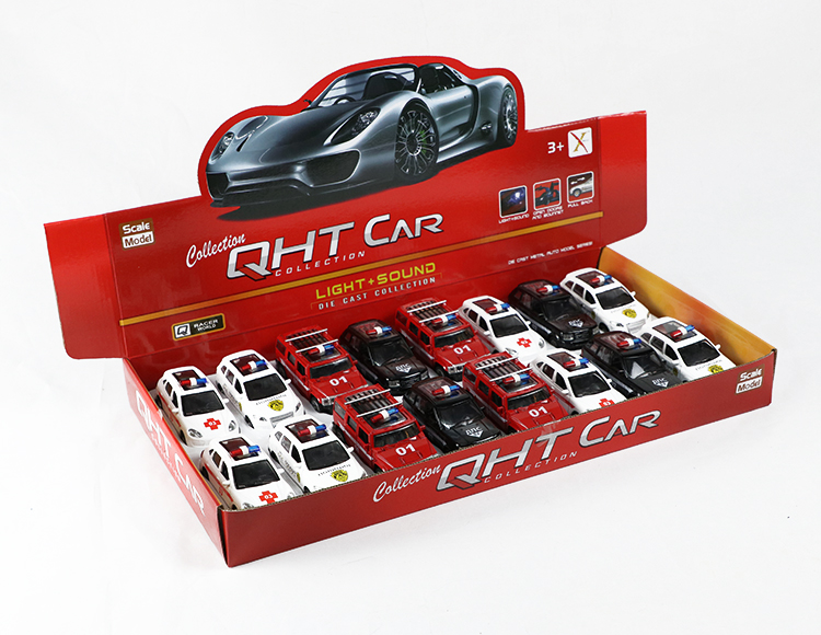 1:39悍马，路虎，Q7，保时捷合金回力俄文车 XL80120-12FFL