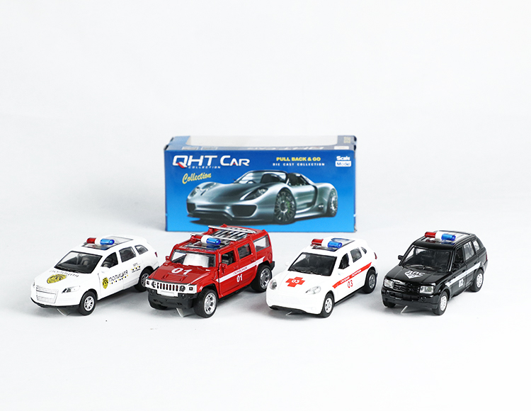 1:39悍马，路虎，Q7，保时捷合金回力俄文车 XL80120FF