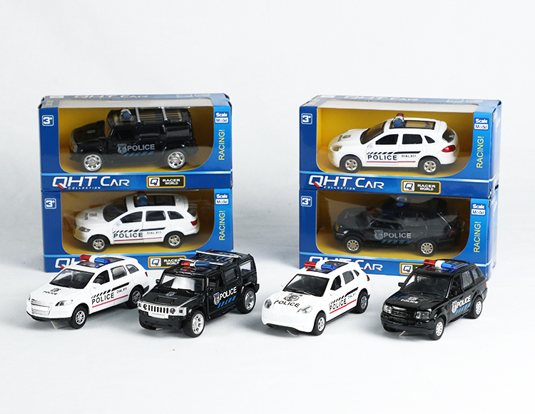 1:39悍马，路虎，Q7，保时捷合金回力警车 XL80120P