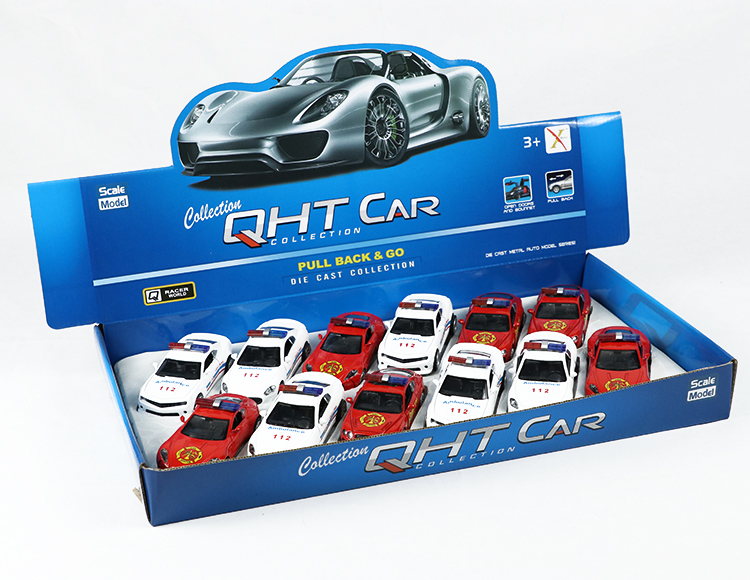 1:33马沙拉帝，阿斯顿马丁，宾利，大黄蜂合金回力消防车 XL80121-12F