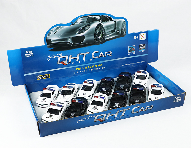 1:33马沙拉帝，阿斯顿马丁，宾利，大黄蜂合金回力警车 XL80121-12P