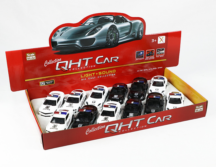 1:33马沙拉帝，阿斯顿马丁，宾利，大黄蜂合金回力警车 XL80121-12PL