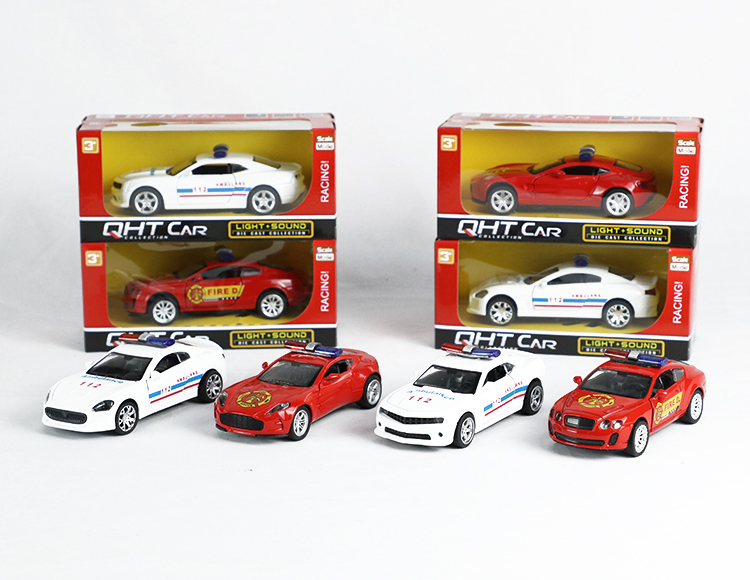 1:33马沙拉帝，阿斯顿马丁，宾利，大黄蜂合金回力消防车 XL80121FL