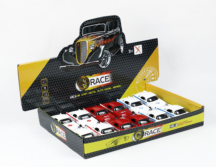 1:32合金回力老爷车俄文消防车 XL80124-12FFL