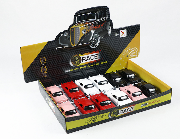 1:32合金回力老爷车跑车 XL80124-12L