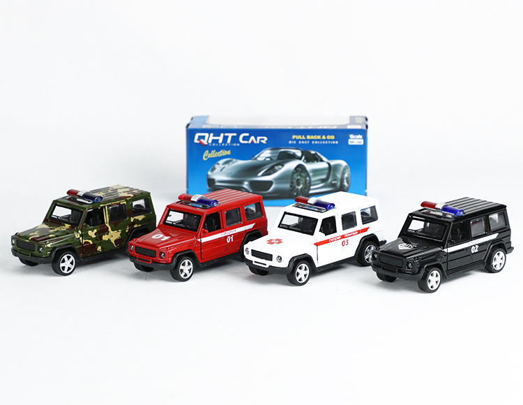 1:32奔驰G65合金回力军+俄文车 XL80125F(G65)