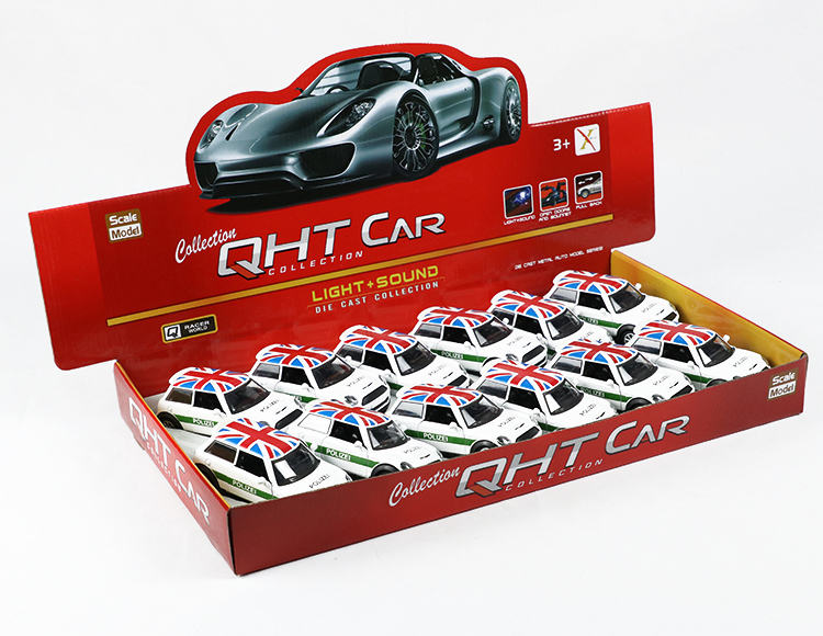 1:32合金回力GT迷你宝马警车 XL80126-12PL