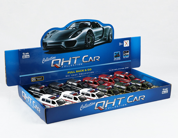 1:32丰田霸道合金回力军+俄文车 XL80127-12F