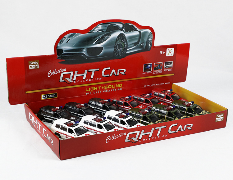 1:32丰田霸道合金回力军+俄文车 XL80127-12FL