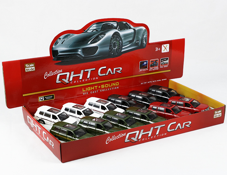 1:32丰田霸道合金回力跑车 XL80127-12L